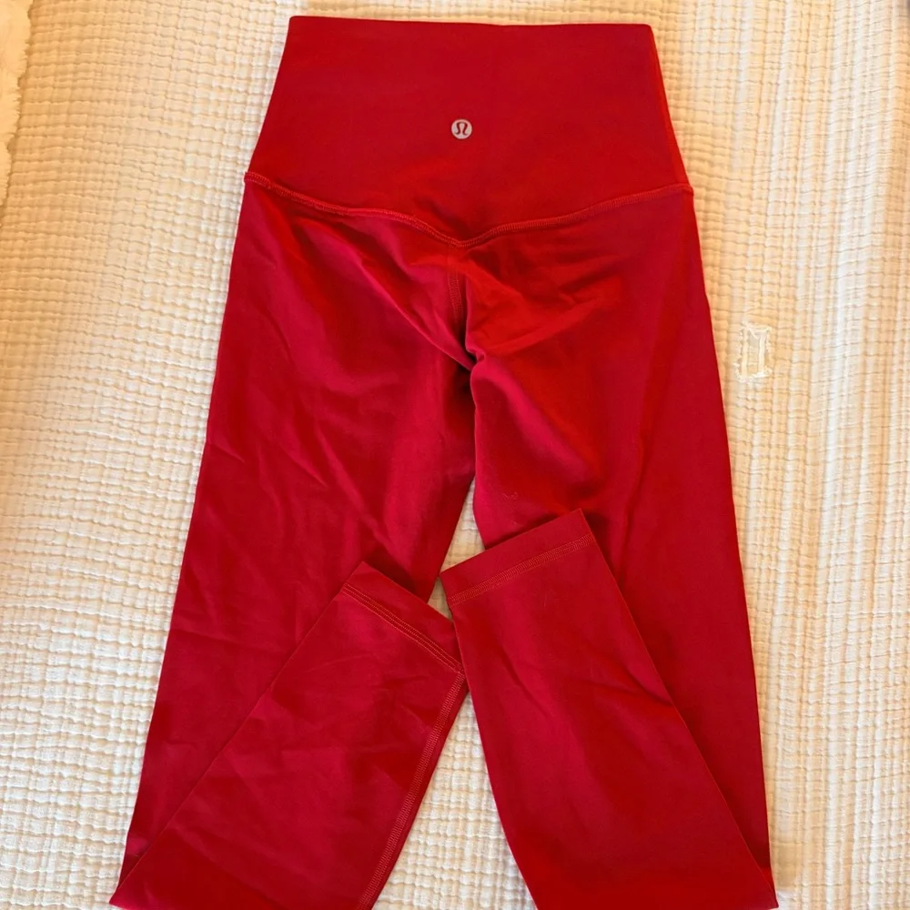 Red lululemon leggings - Picture 2 of 2